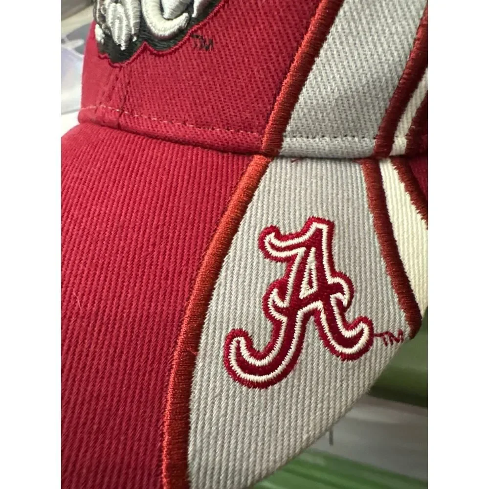Alabama Crimson Tide Hat CapSmith Inc Strapback Red Elephant Logo Roll Tide OSFA